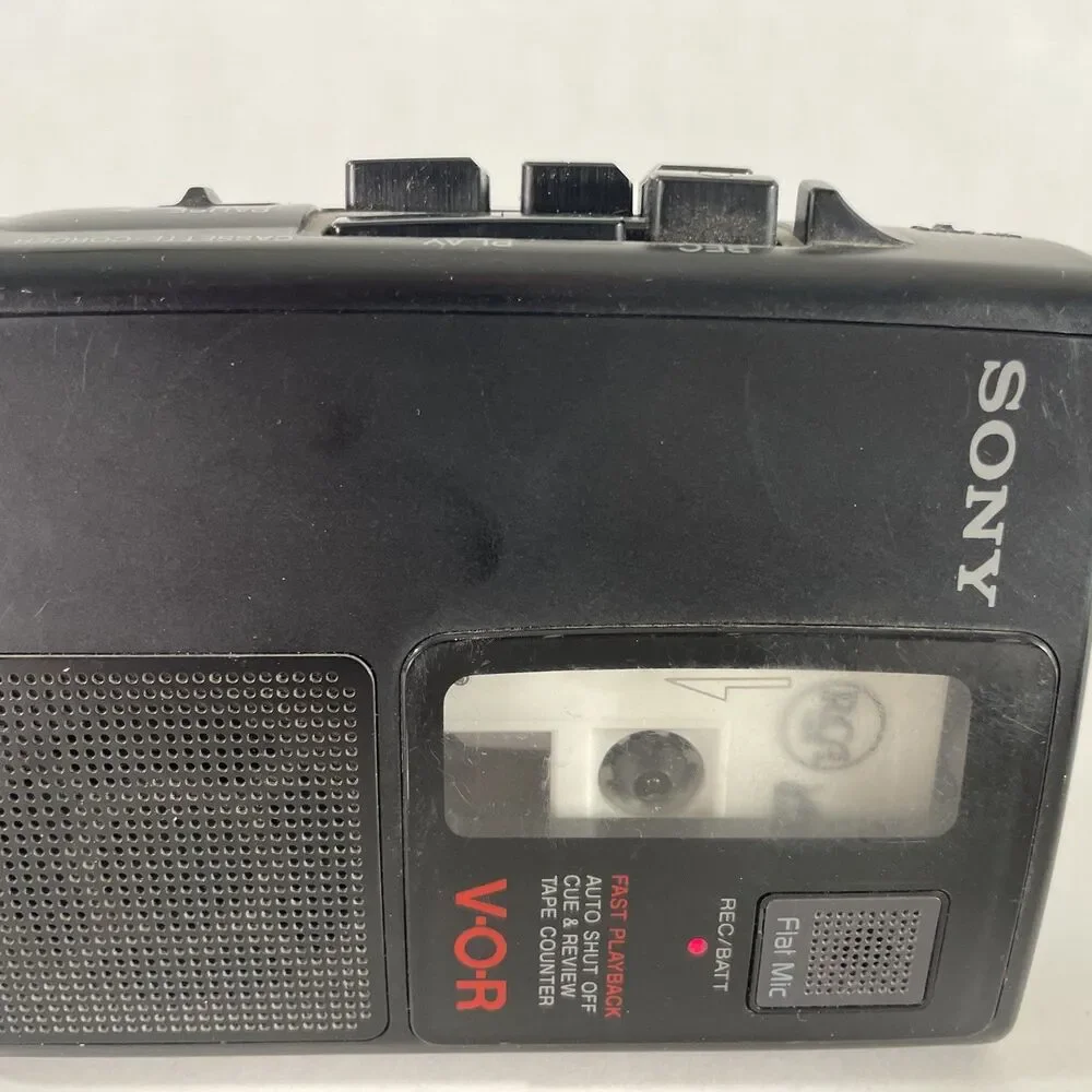 Sony TCM-S67V Cassette-Corder Handheld Voice Recorder VOR Feature – FOR PARTS